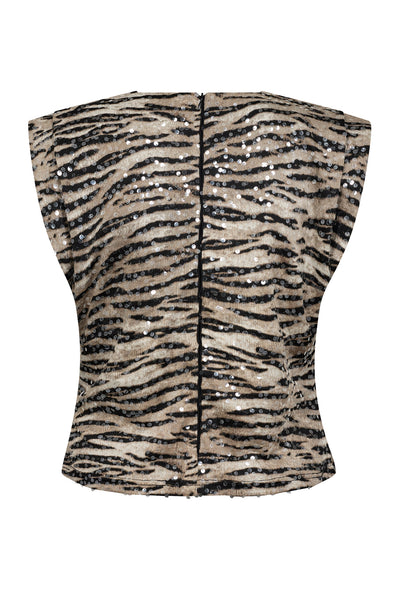 TigerCC Sequin Top 199-Bone - 33132 Thumbnail