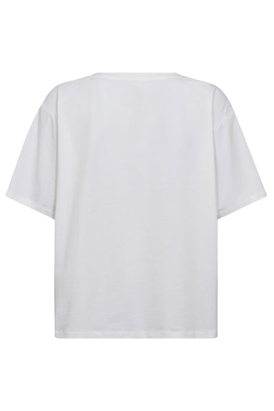 SiaraCC Bow Oversize Tee 4000-White - 33163 Thumbnail