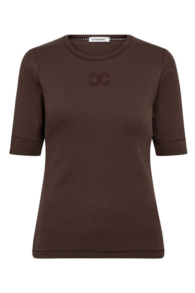 GrannyCC Embroidery SS Tee 83-Mocca - 33166 Thumbnail