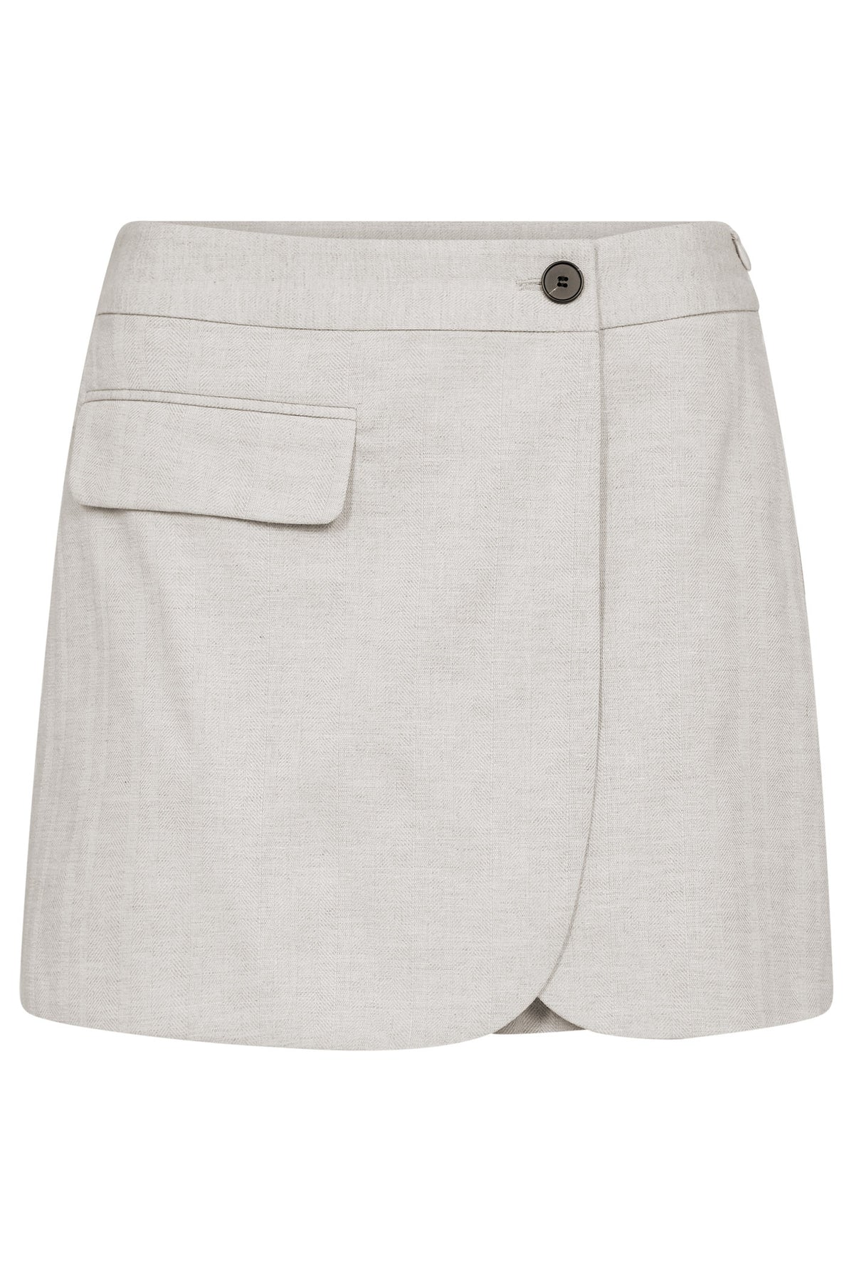 LisaCC Linen Wrap Skort 199-Bone - 34190