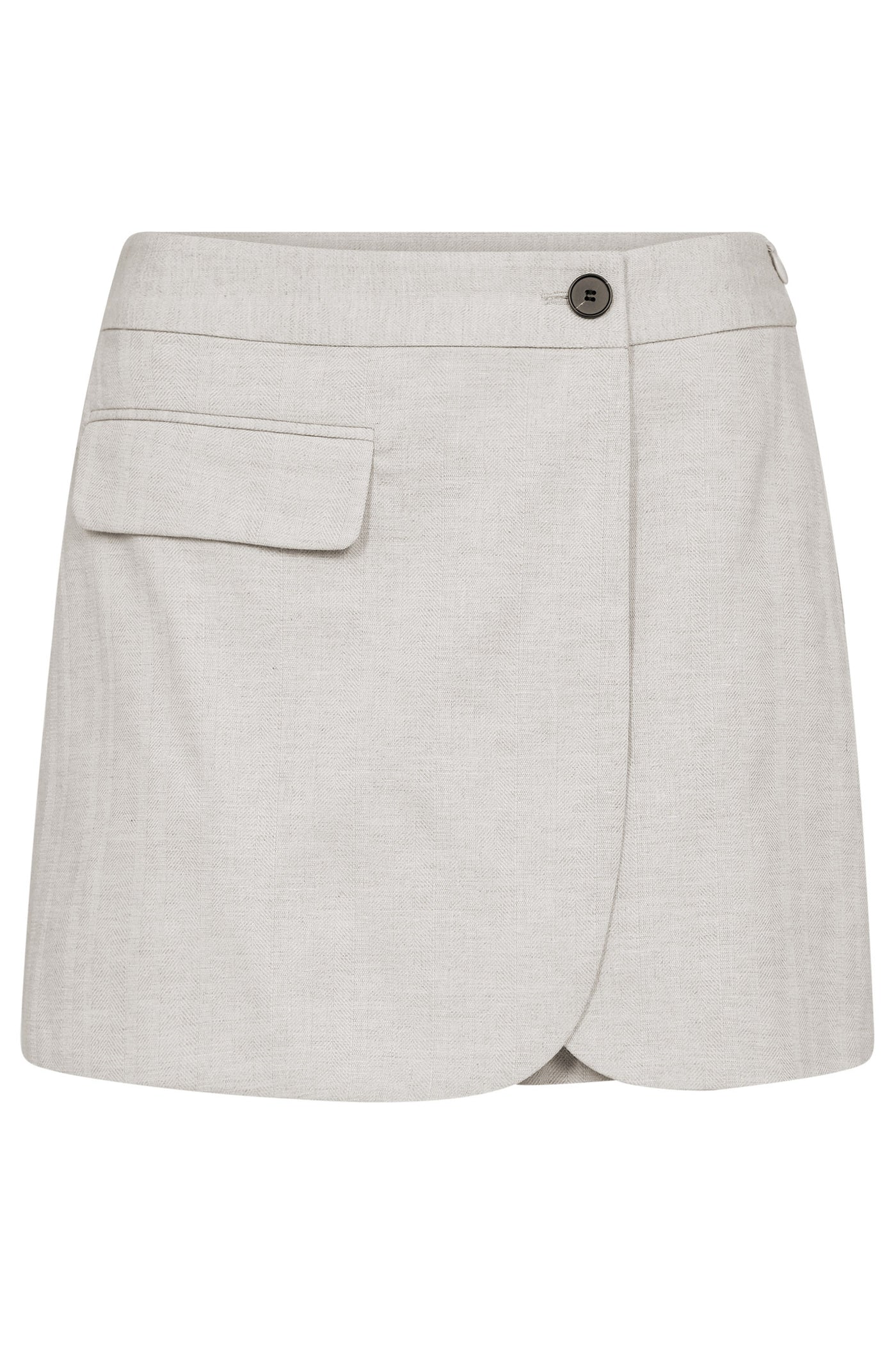 LisaCC Linen Wrap Skort 199-Bone - 34190