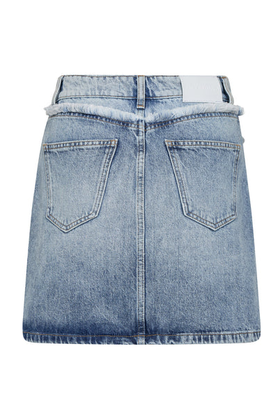 BowieCC Block Skirt 114-Fade Denim - 34191 Thumbnail