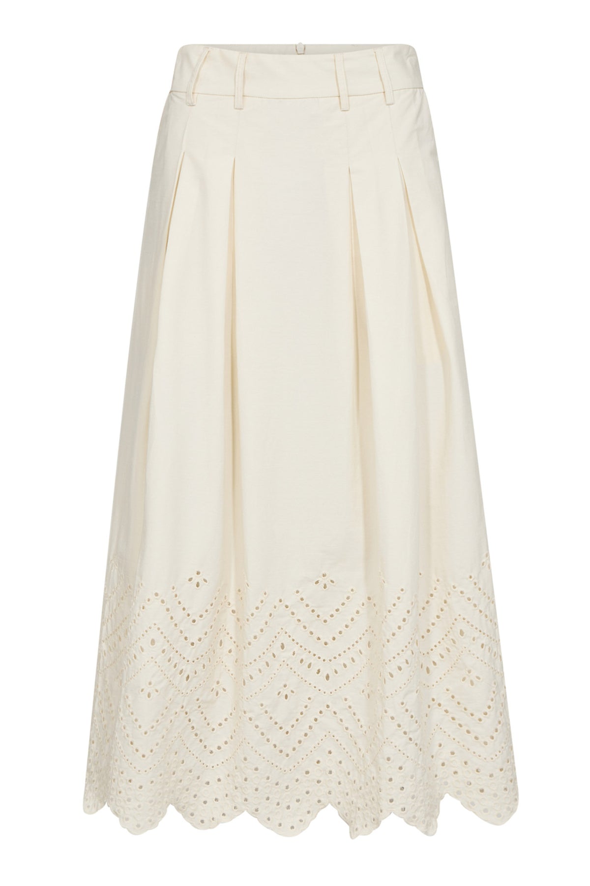 PoppyCC Anglaise Skirt 199-Bone - 34203