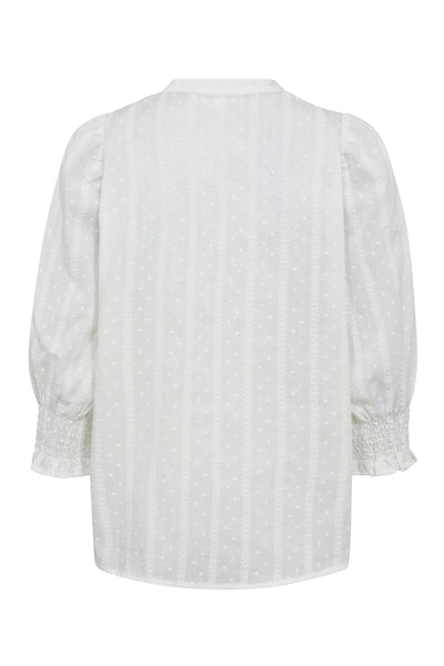MaddieCC Frill SS Shirt 4000-White - 35819 Thumbnail