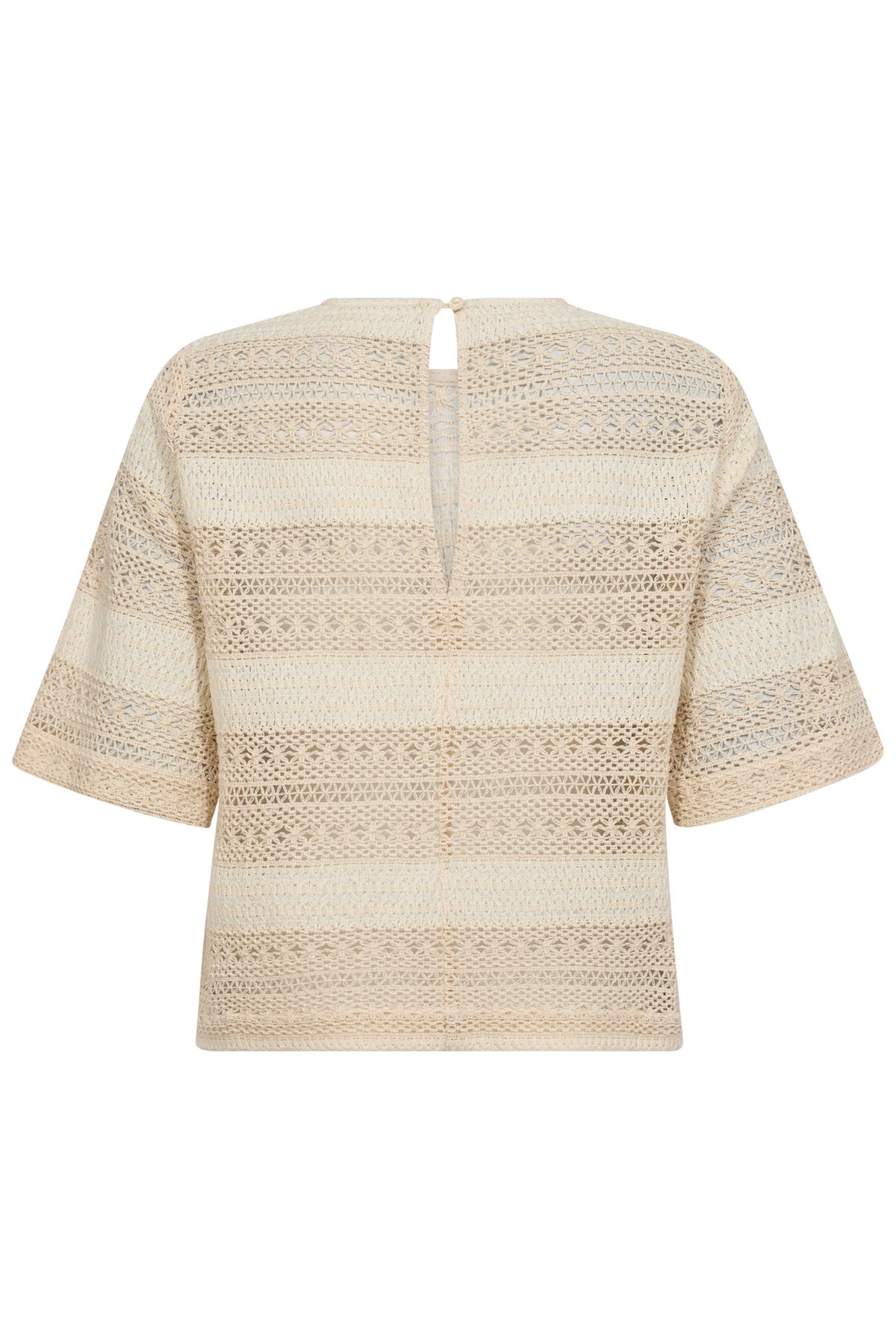 CarlyCC Crochet Blouse 199-Bone - 35820