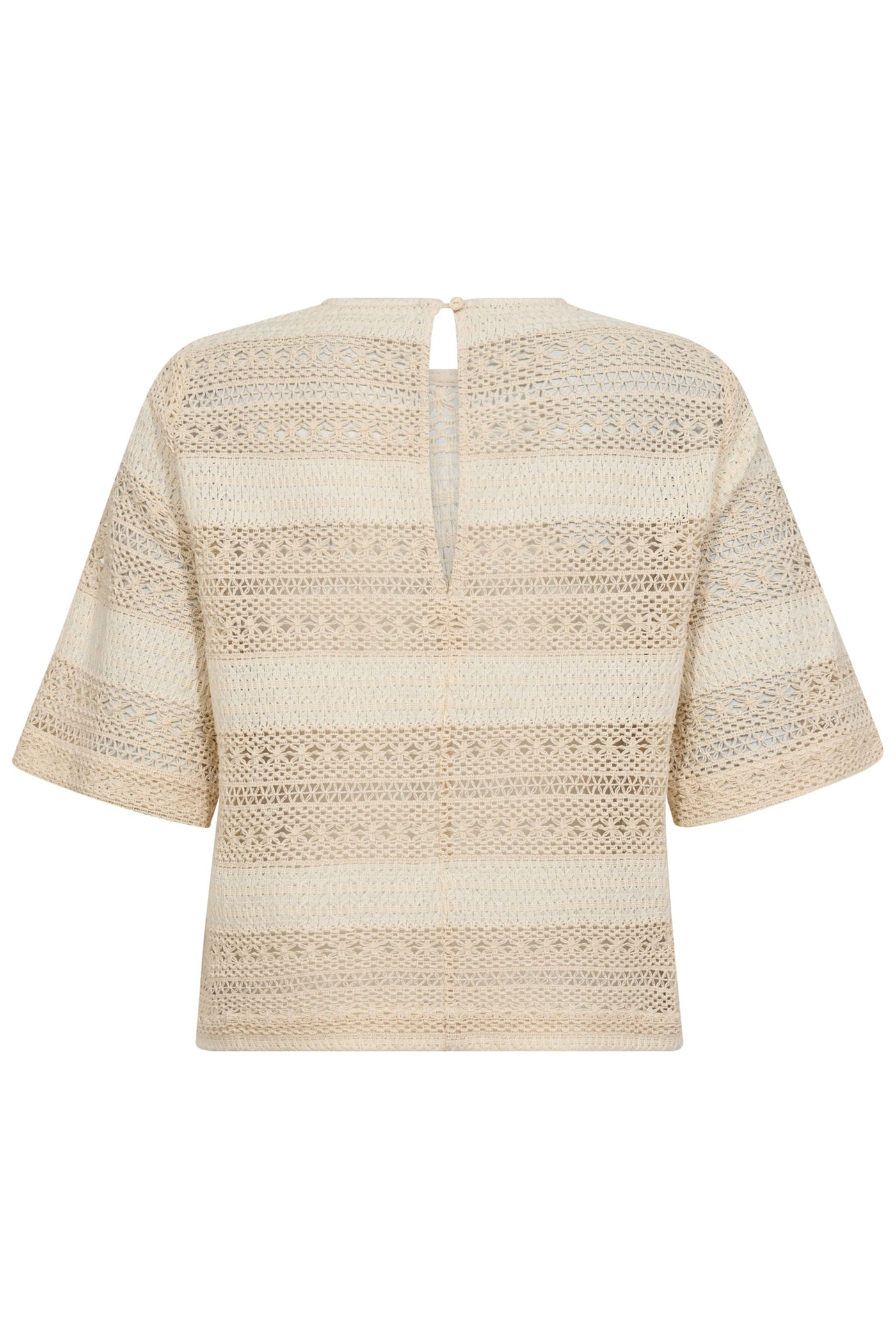 CarlyCC Crochet Blouse 199-Bone - 35820