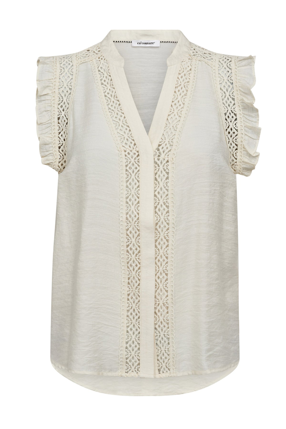 CarynCC Frill Top 11-Off white - 35837