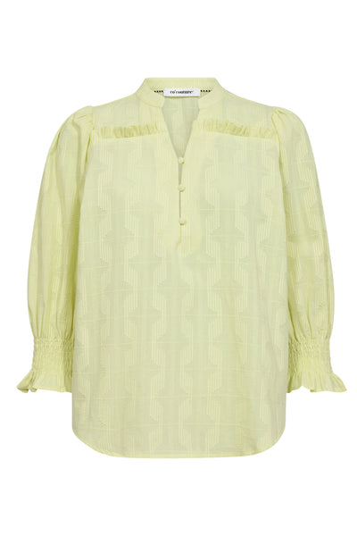 EmmaCC Frill SS Blouse 811-Citrus - 35856 Thumbnail