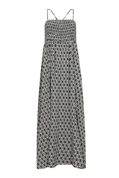 SofiaCC Smock Strap Dress 1196-OffWhite-B - 36484 Thumbnail