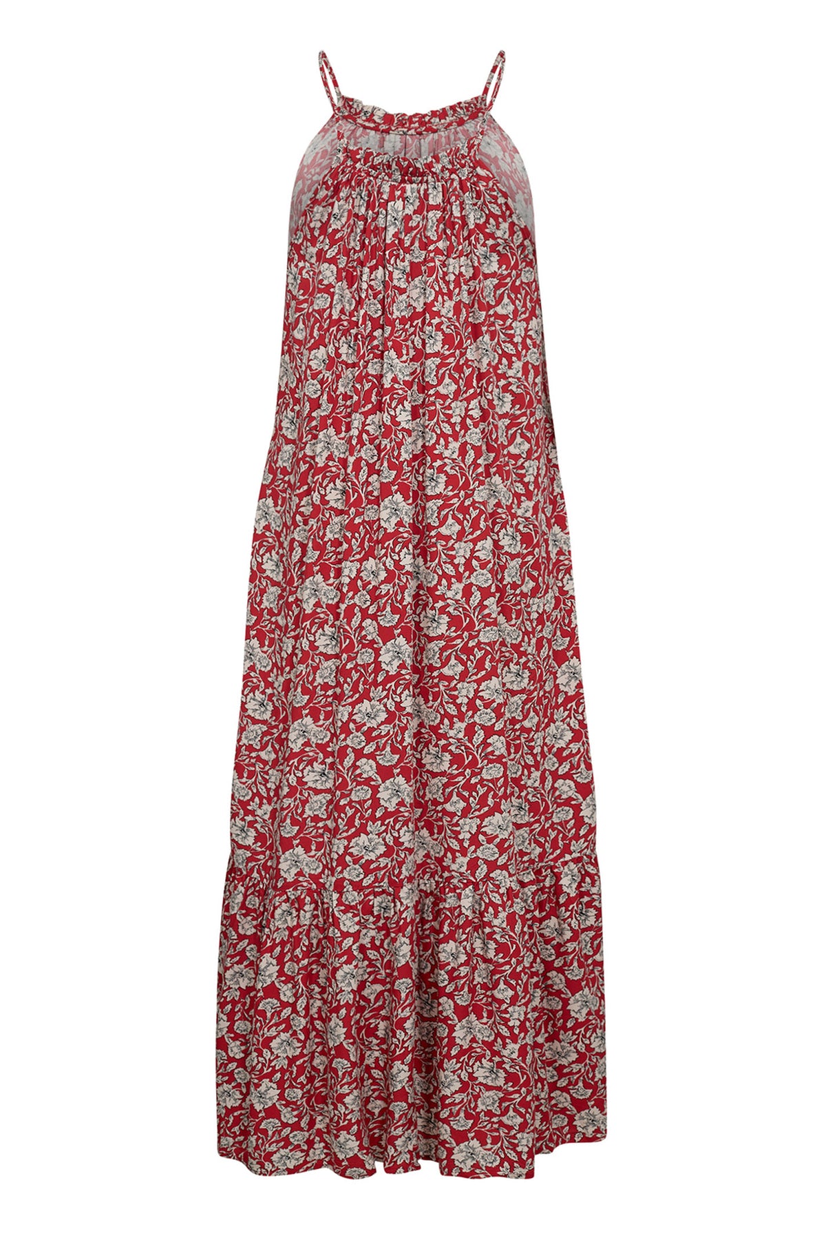 ScarletCC Strap Dress 358-Red - 36491