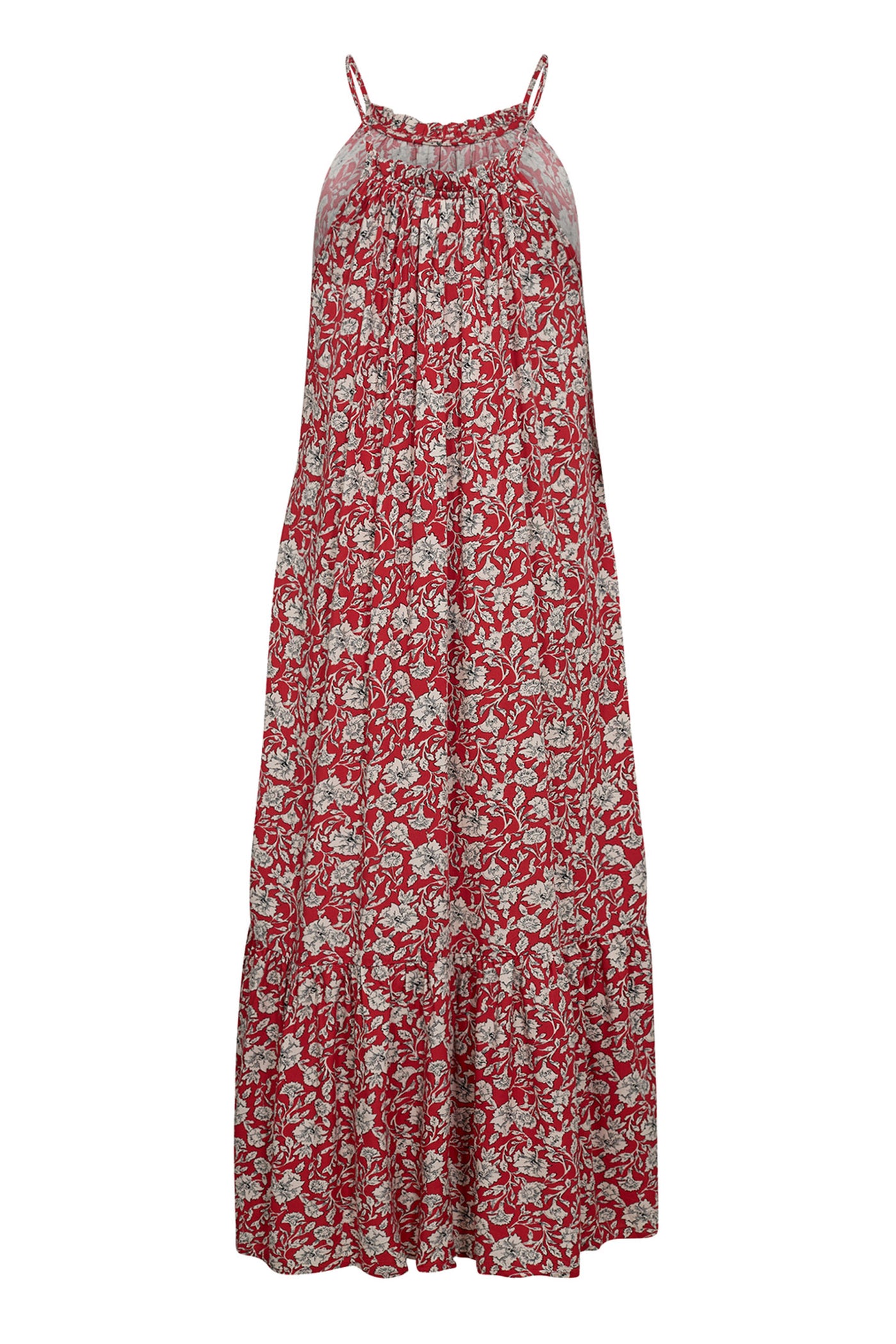 ScarletCC Strap Dress 358-Red - 36491