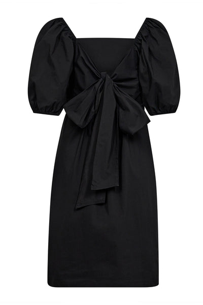 SannaCC Knot Dress 96-Black - 36492 Thumbnail