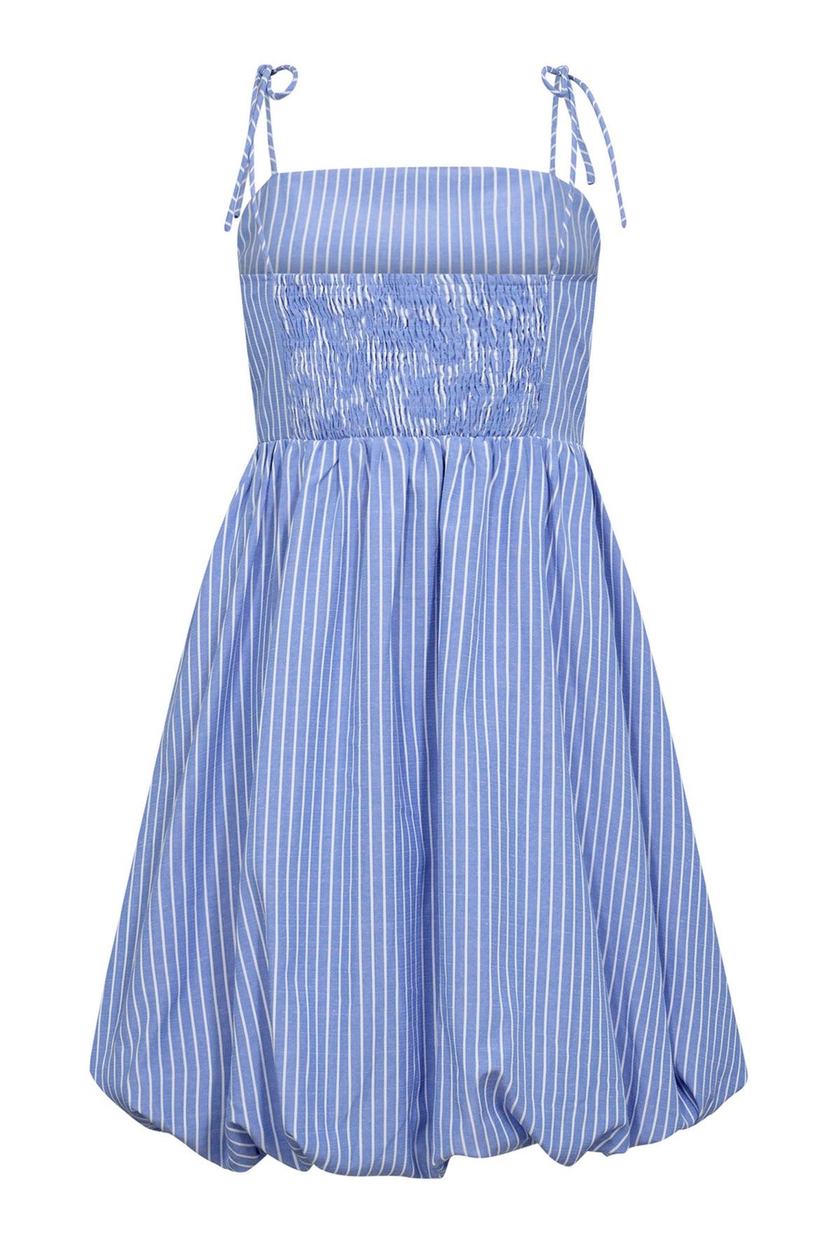 TeaCC Stripe Balloon Dress 17-Blue - 36494
