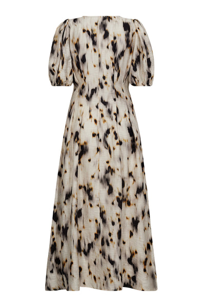 ElisaCC Pleat Dress 199-Bone - 36508 Thumbnail