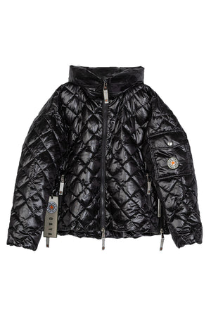 GINNY SHORT DIAMOND JAKKE POP. Black - GINNY SHORT DIAMOND