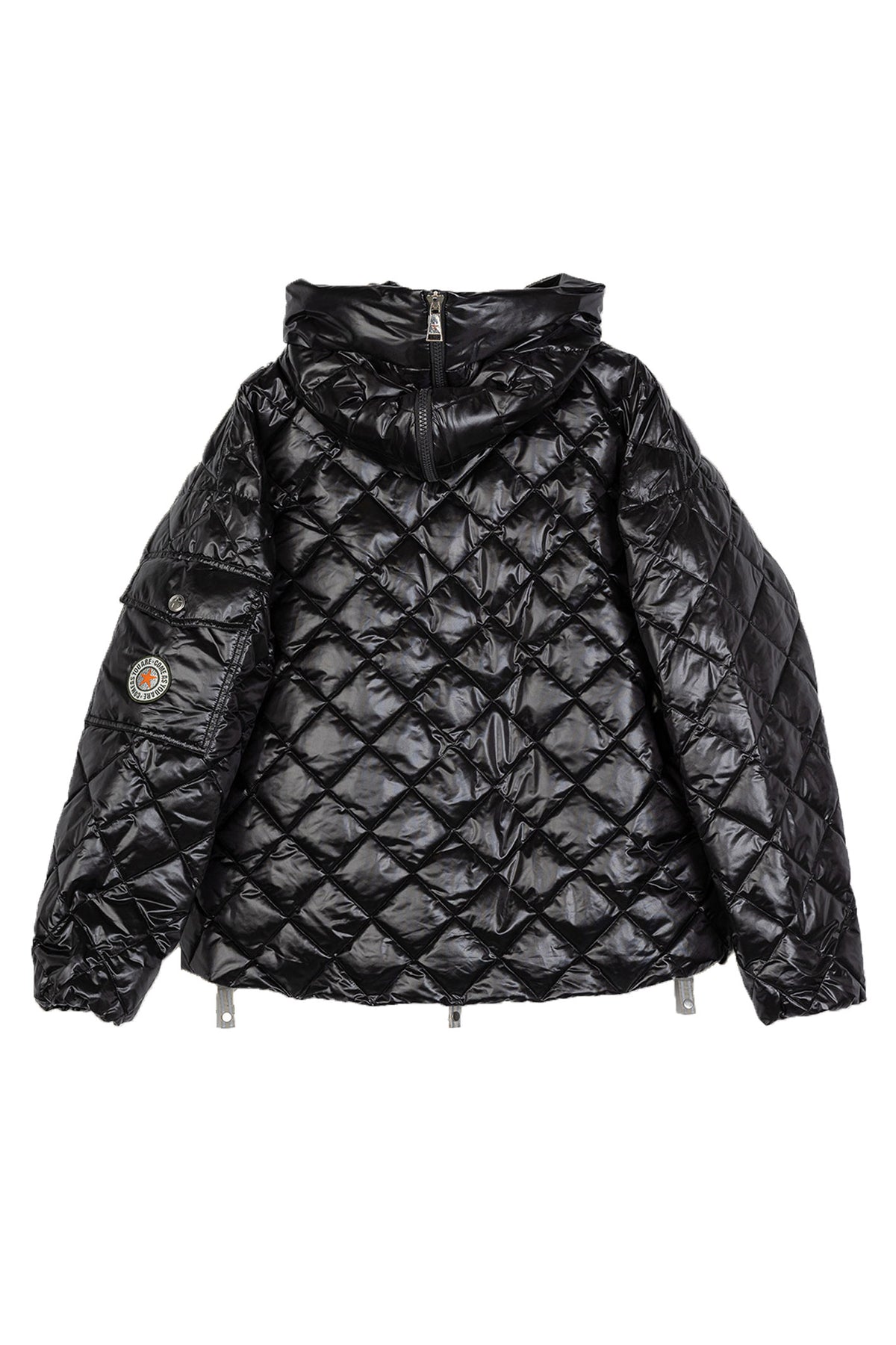 GINNY SHORT DIAMOND JAKKE POP. Black - GINNY SHORT DIAMOND