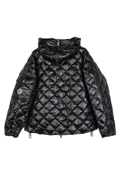 GINNY SHORT DIAMOND JAKKE POP. Black - GINNY SHORT DIAMOND Thumbnail