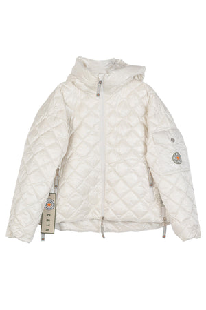 GINNY SHORT DIAMOND JAKKE POP. White - GINNY SHORT DIAMOND