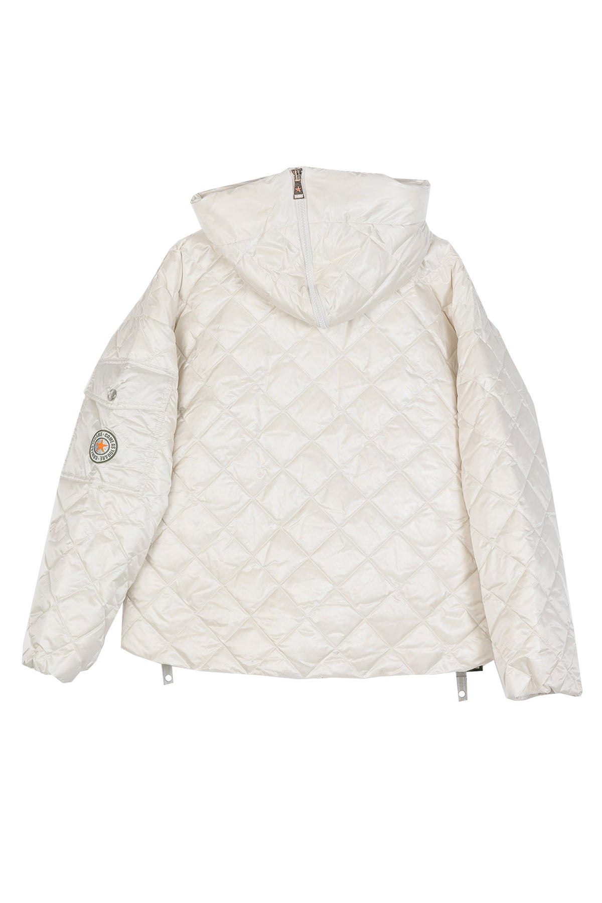 GINNY SHORT DIAMOND JAKKE POP. White - GINNY SHORT DIAMOND