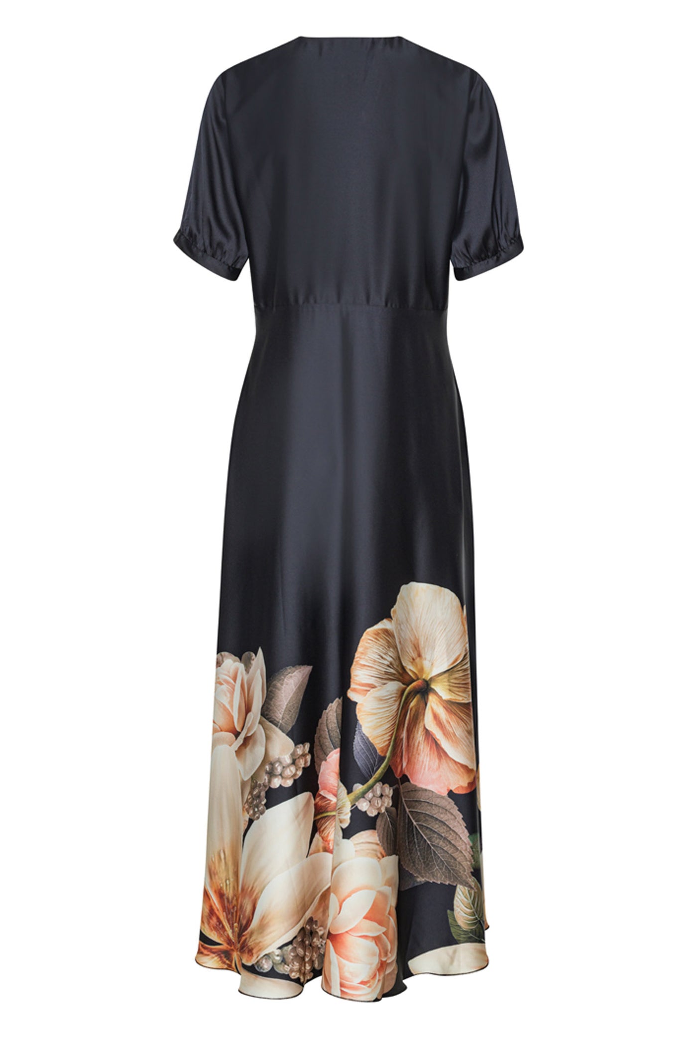 Faye Maxi Blossom Black Flower - 2187