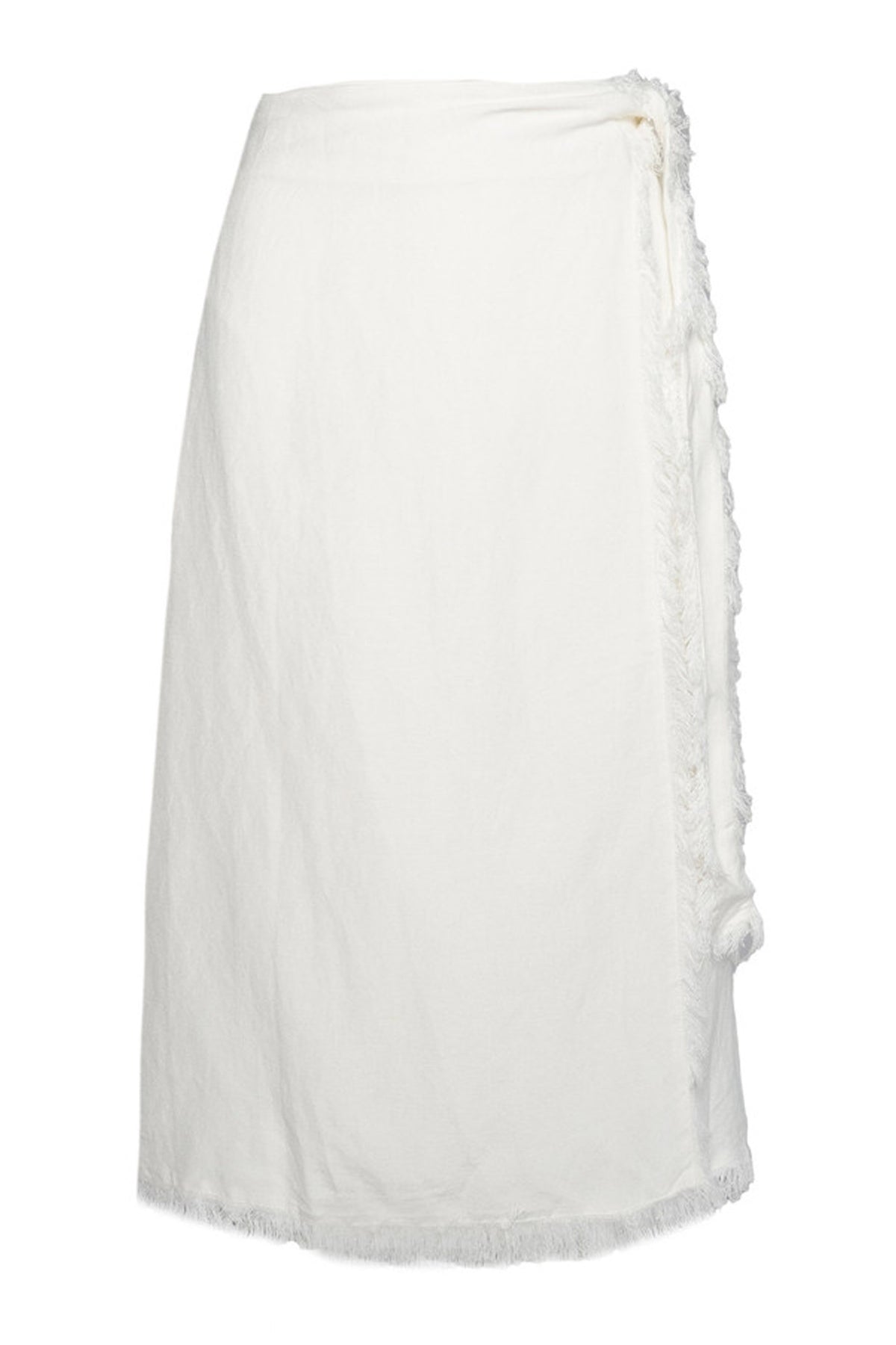 LILA Linen Skirt 0003 White Alyssum - 2510150206