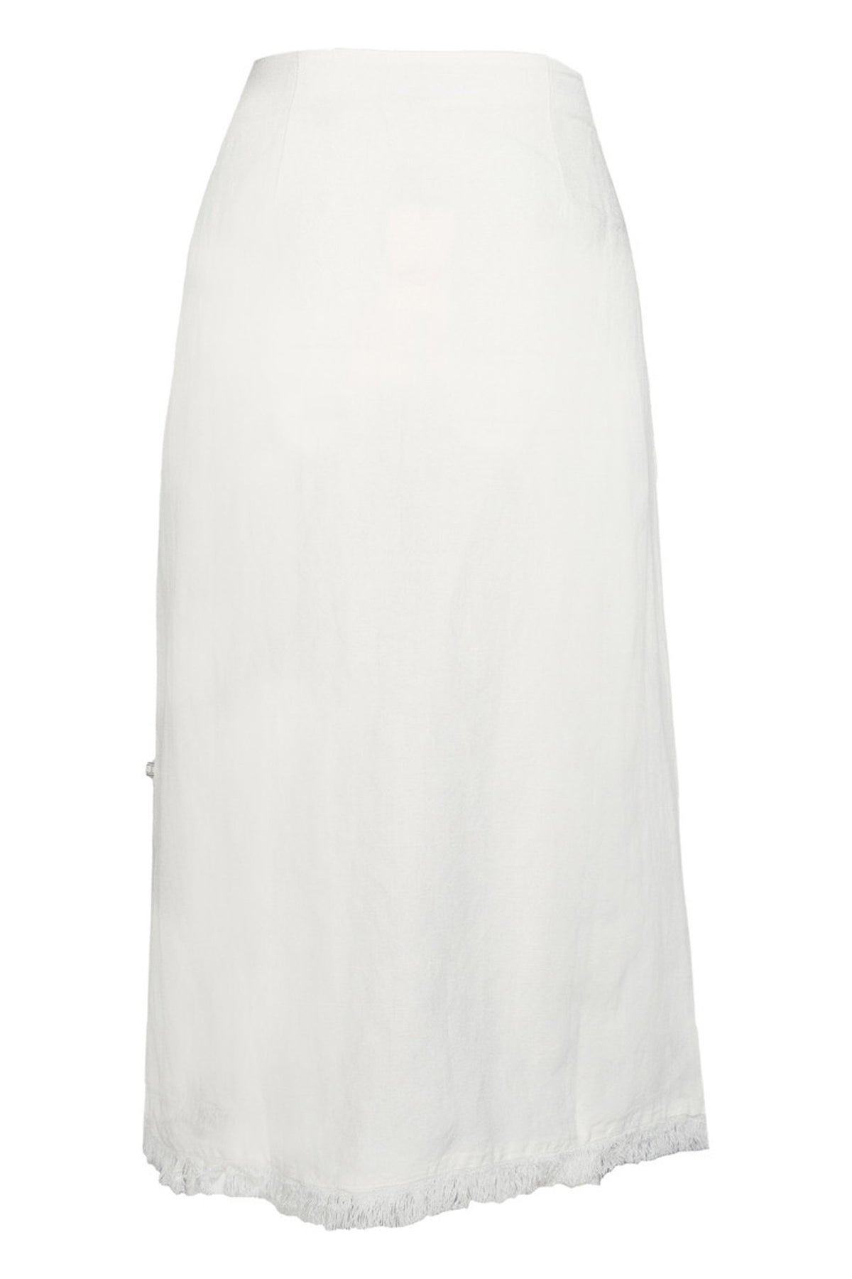 LILA Linen Skirt 0003 White Alyssum - 2510150206