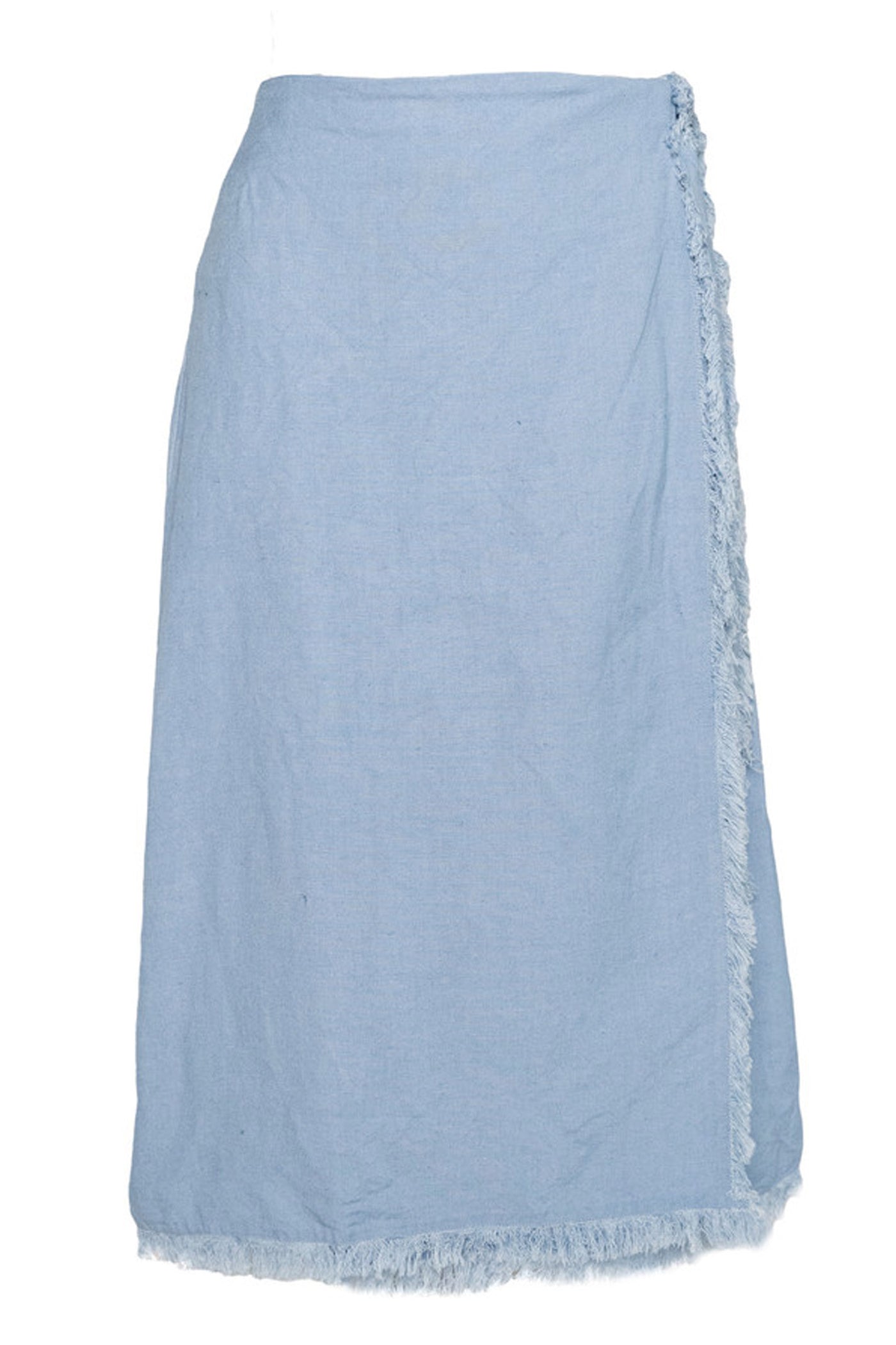 LILA Linen Skirt 4003 Faded Denim - 2510150206