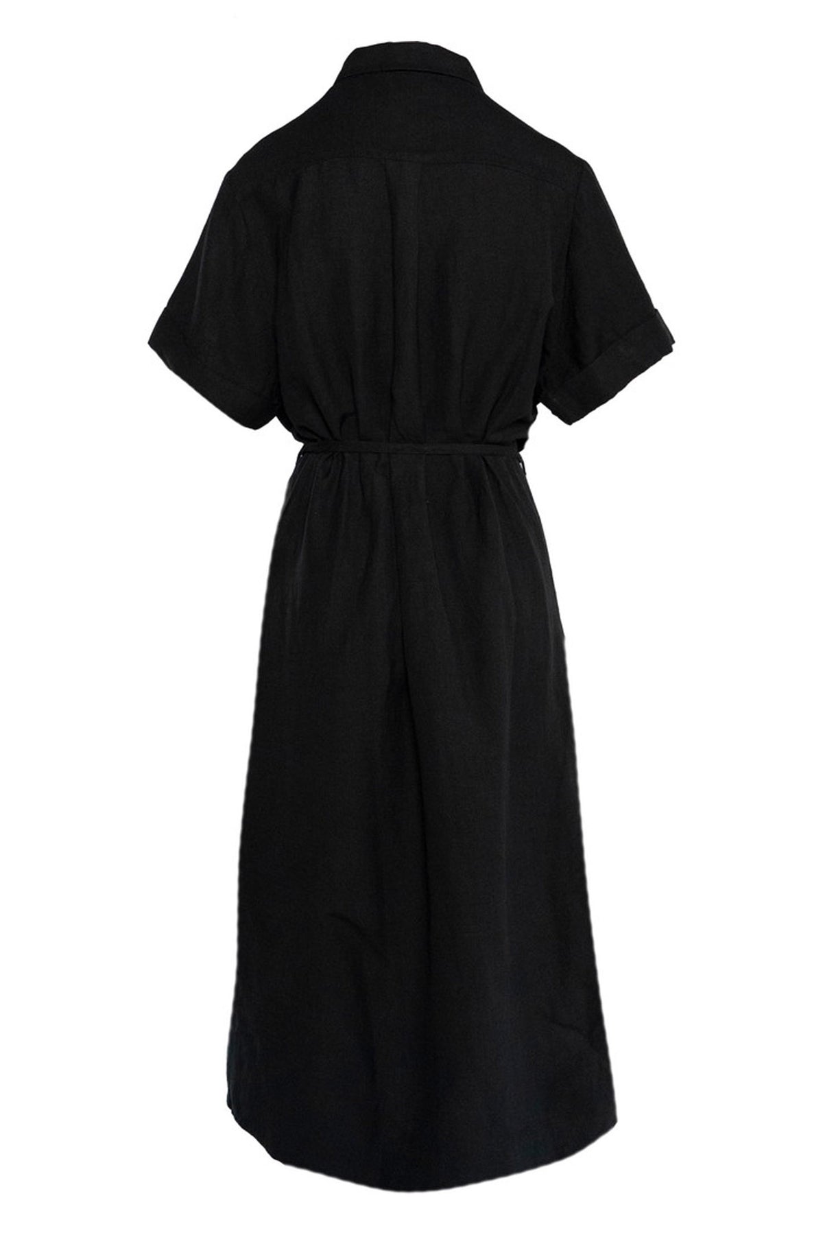 ZENDAYA Linen Dress 9000 Jet Black - 2510160229
