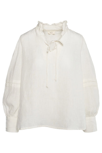 SARI Linen Blouse 0003 White Alyssum - 2510190204 Thumbnail