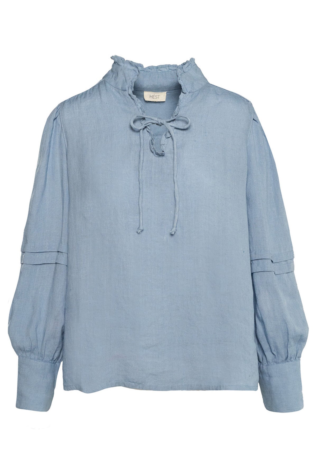 SARI Linen Blouse 4003 Faded Denim - 2510190204