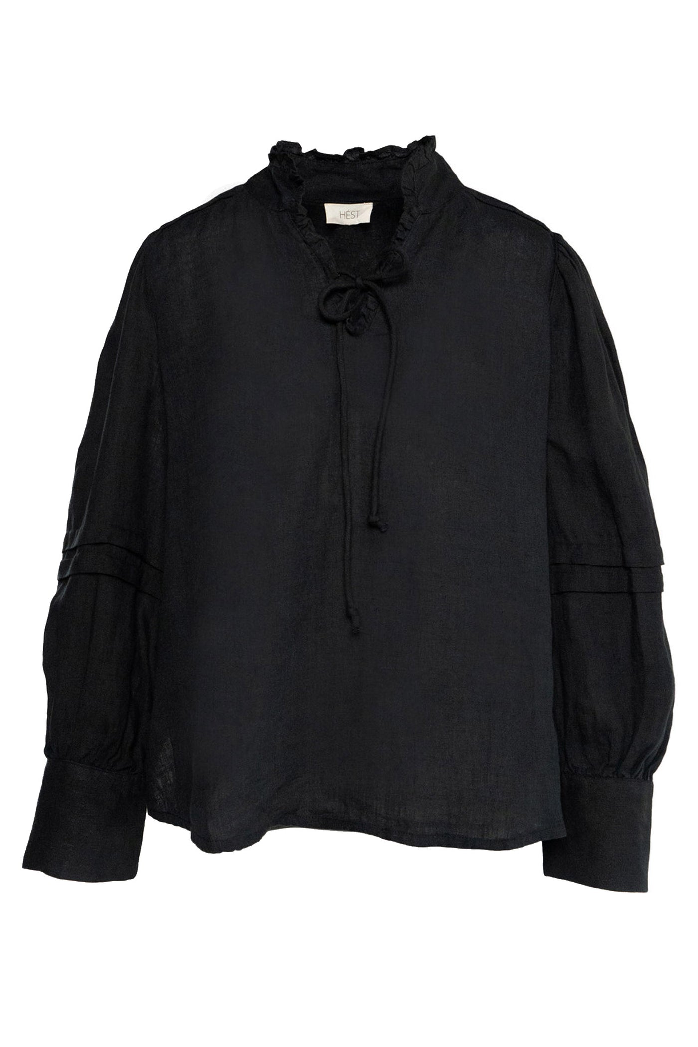 SARI Linen Blouse 9000 Jet Black - 2510190204