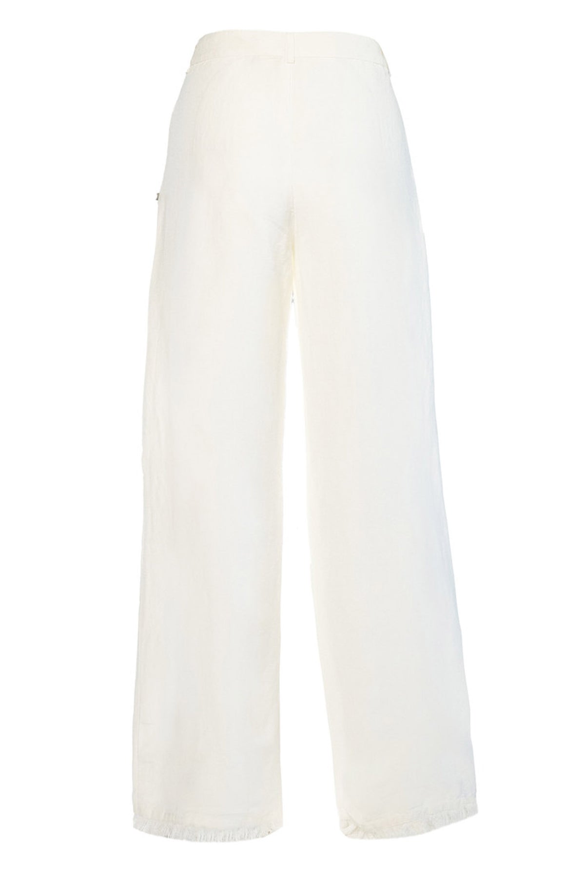 LILA Linen Trousers 0003 White Alyssum - 2510230228