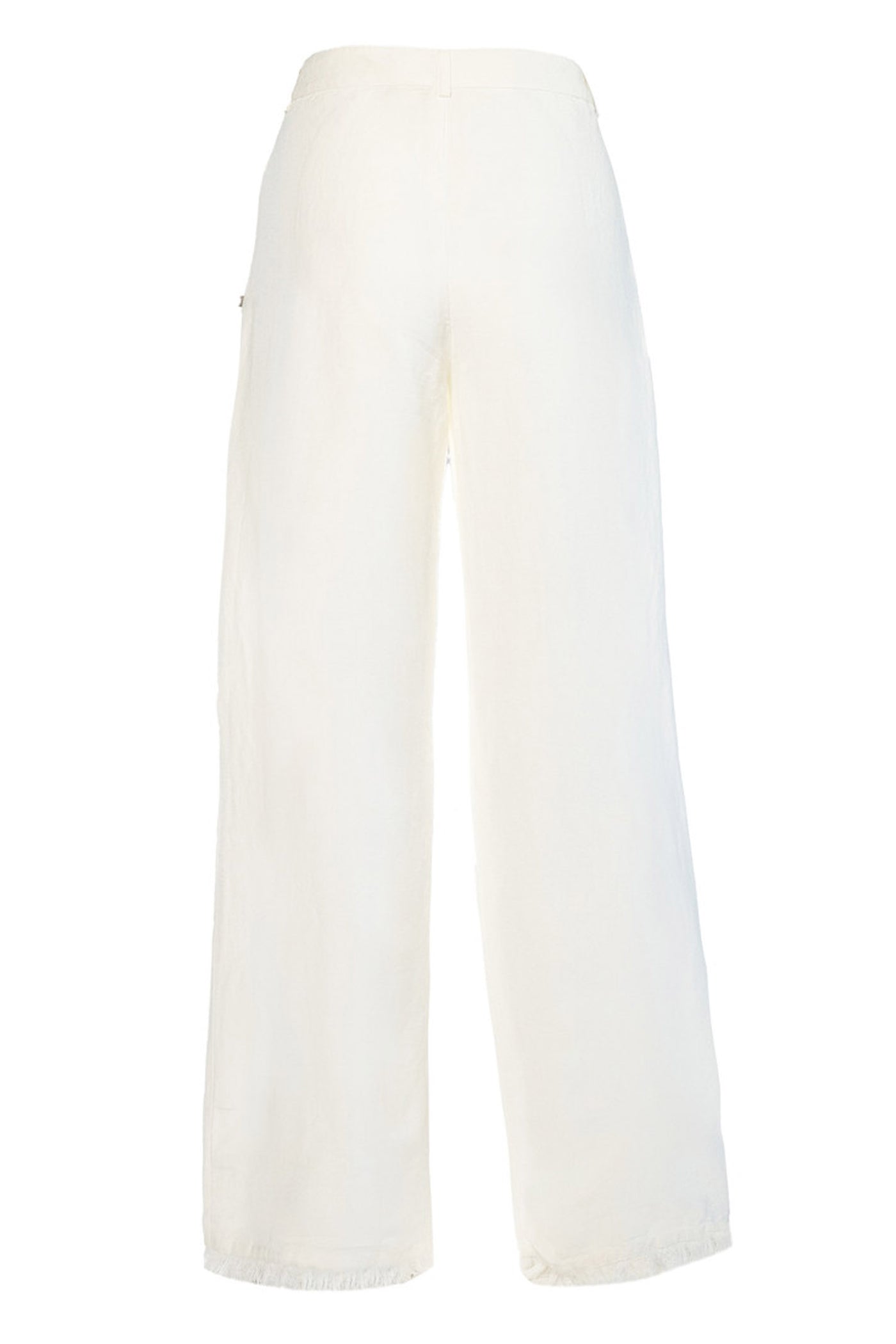 LILA Linen Trousers 0003 White Alyssum - 2510230228