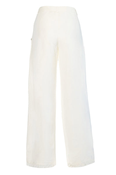 LILA Linen Trousers 0003 White Alyssum - 2510230228 Thumbnail