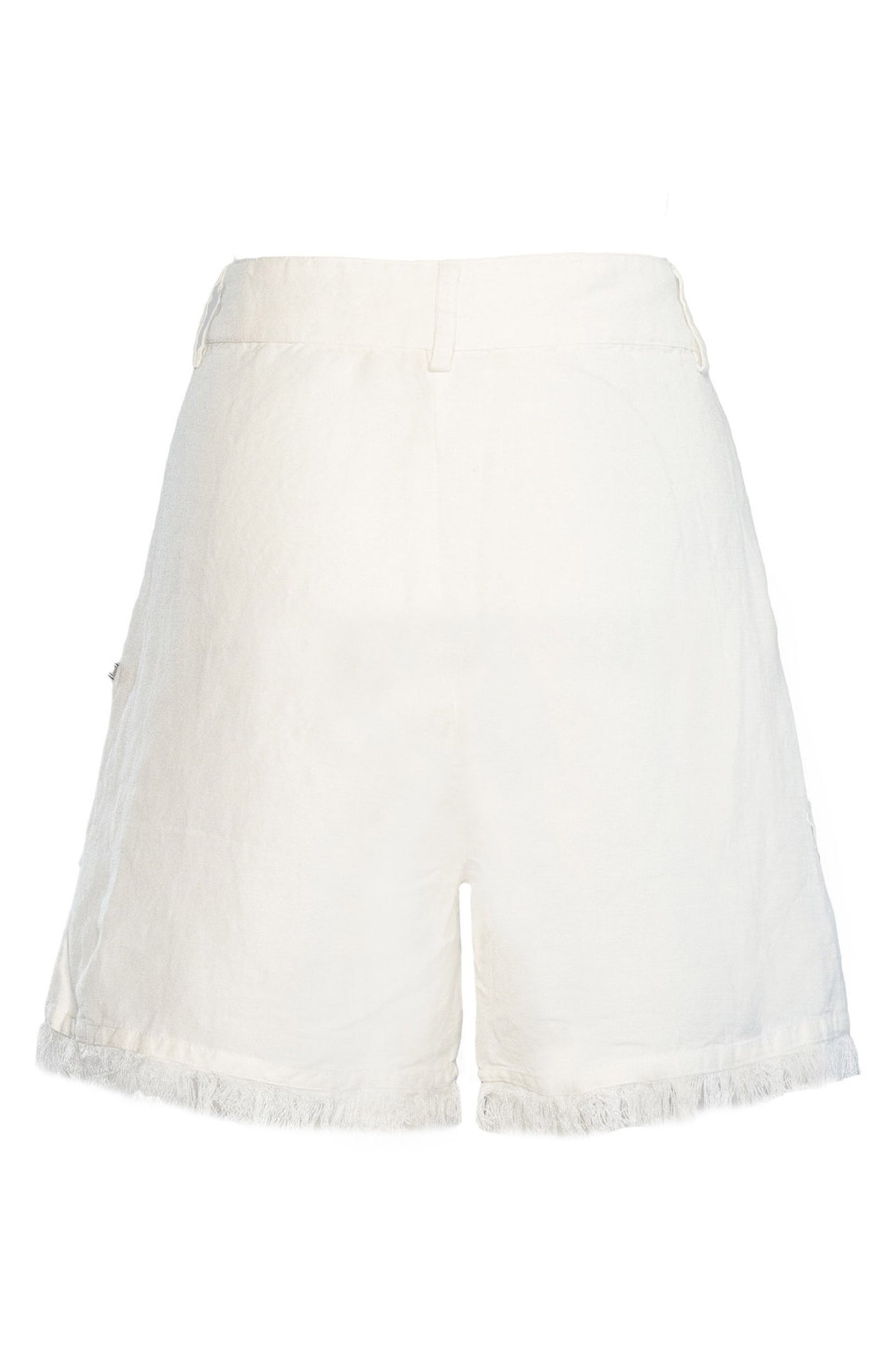 LILA Linen Shorts 0003 White Alyssum - 2510240205