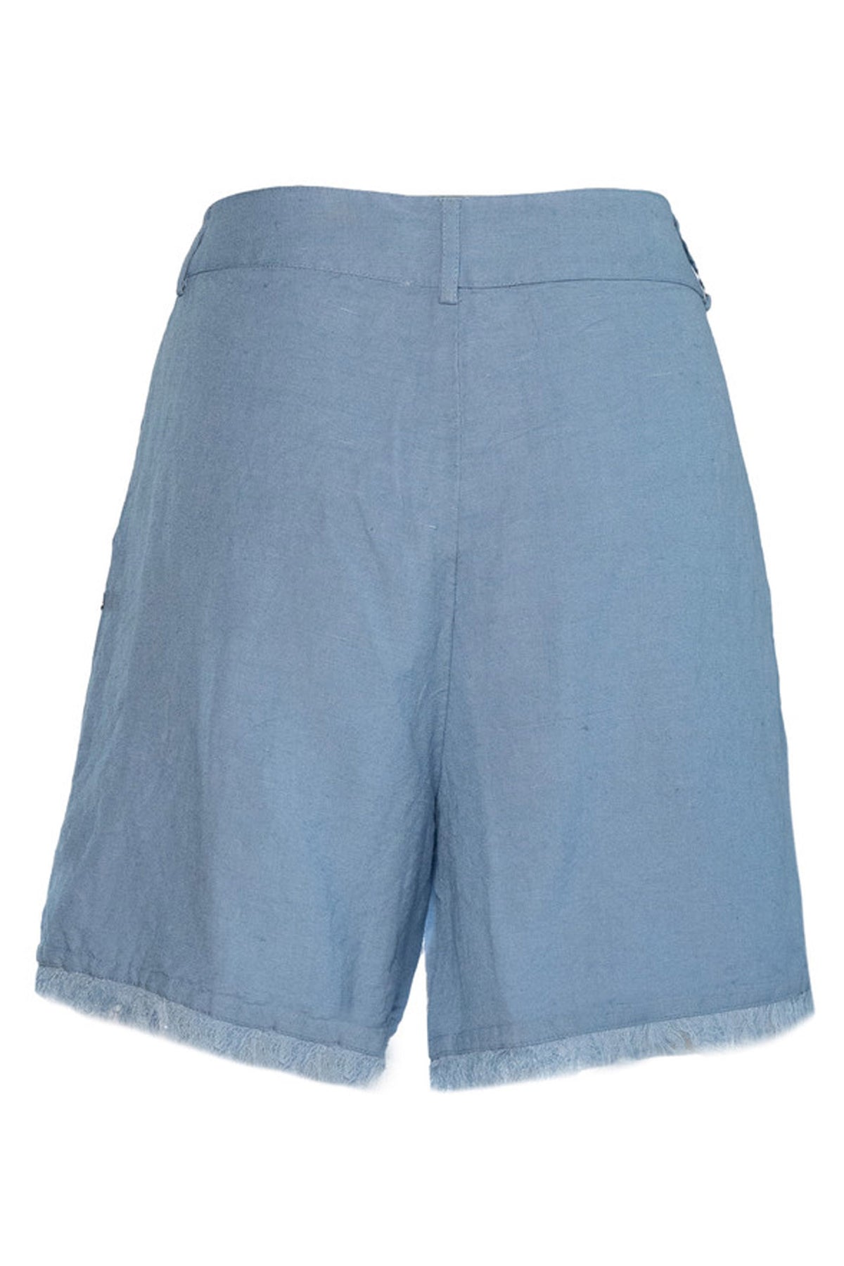 LILA Linen Shorts 4003 Faded Denim - 2510240205