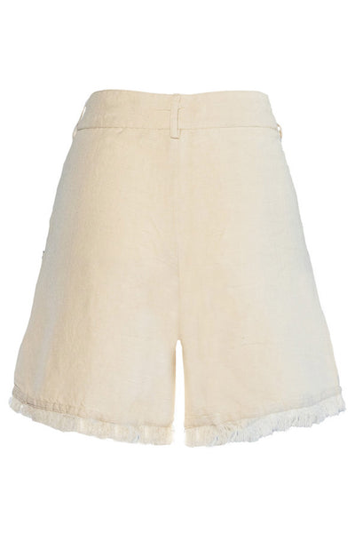 LILA Linen Shorts 6503 Summer Sand - 2510240205 Thumbnail