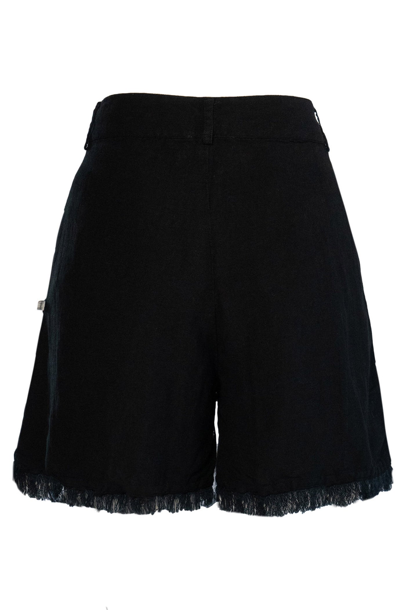 LILA Linen Shorts 9000 Jet Black - 2510240205