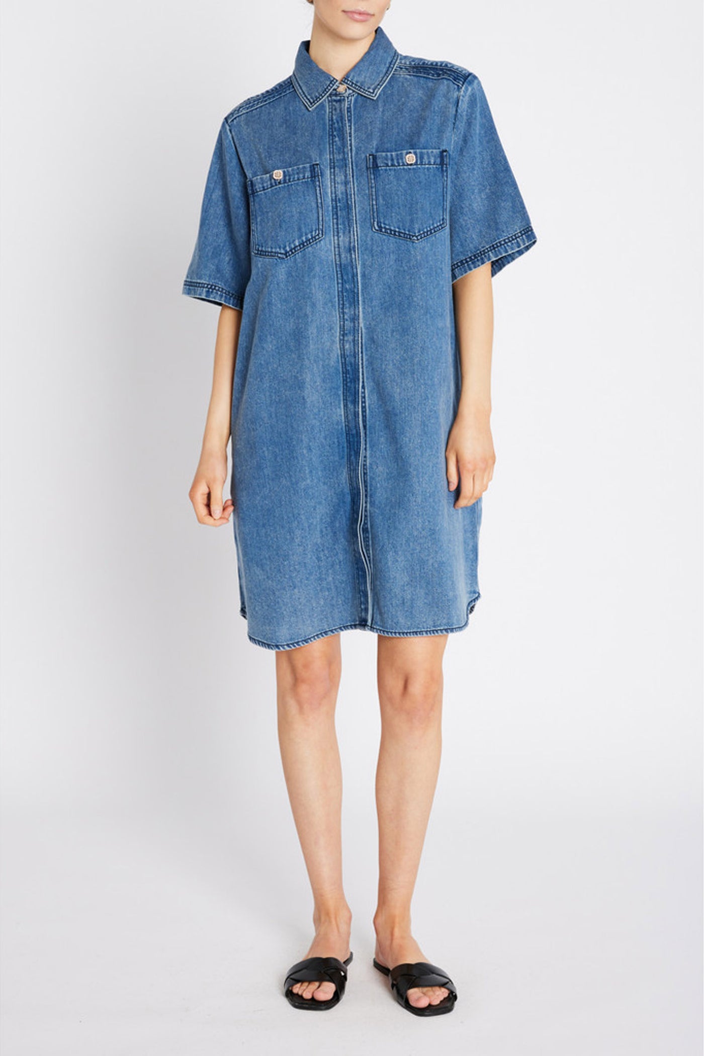 PlatieBBZigata dress Blue Denim - BBW4558