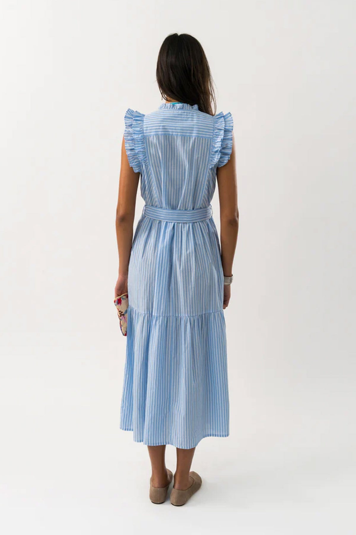 HarrietLL Maxi Dress SL 80 Stripe - 25268-3039