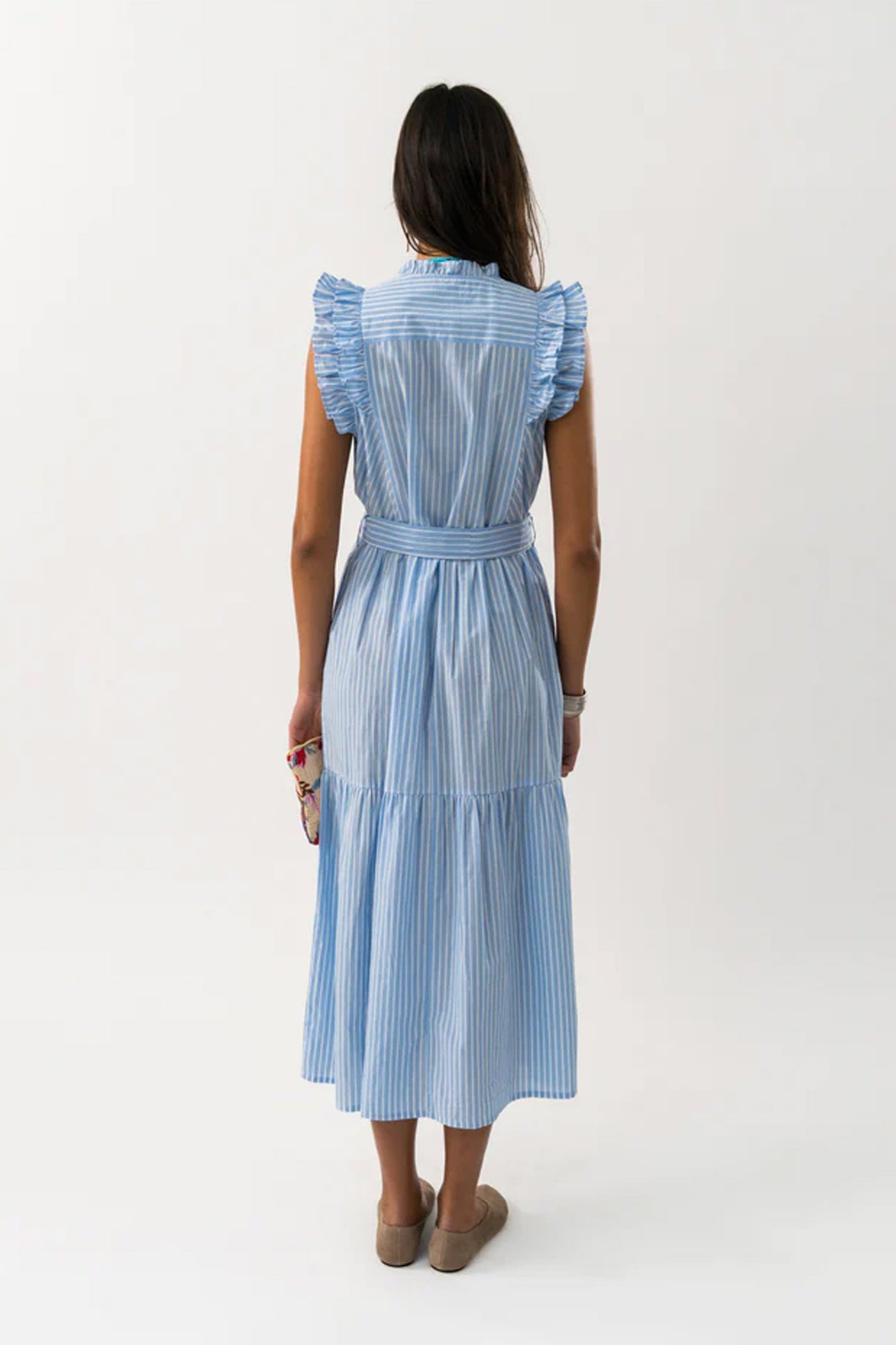HarrietLL Maxi Dress SL 80 Stripe - 25268-3039