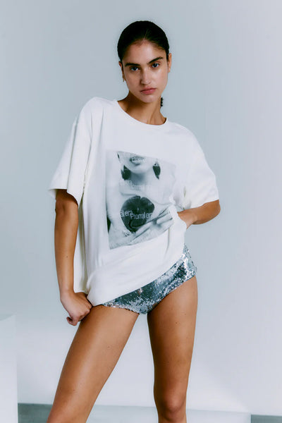 CMMUSE LONG TEE Jet Stream - 206175 Thumbnail