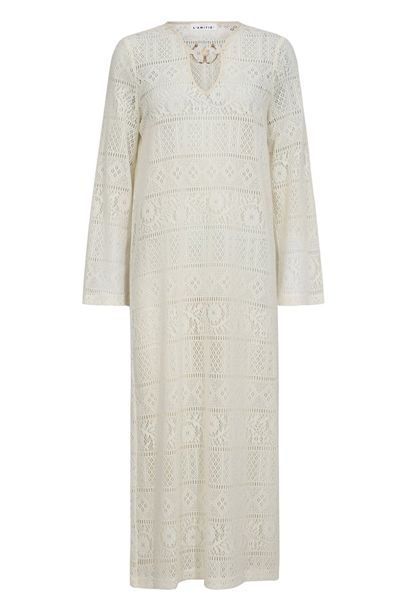 Utopia Lace LS Buckle Dress Off-White - HL10081