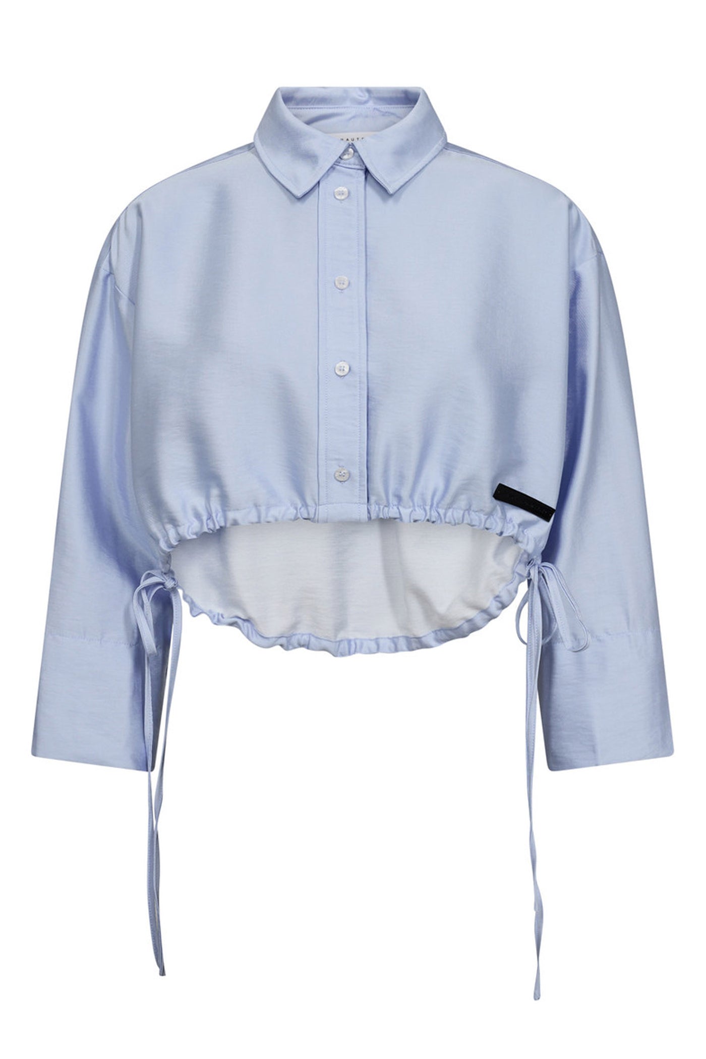 Breeze Crop Tie Shirt Clearblue - HL10110