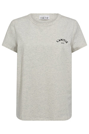 Mini Curve Logo Tee Pearl Melange - HL10097