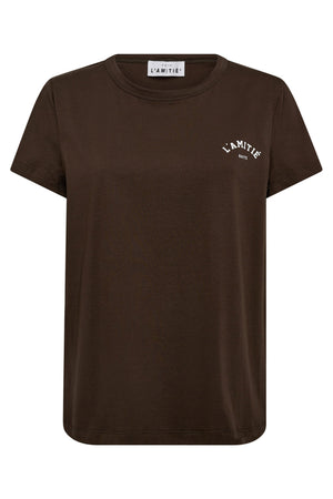 Mini Curve Logo Tee Mocca - HL10097