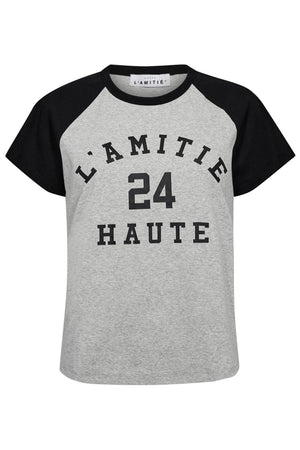 Neckline College Tee Light grey