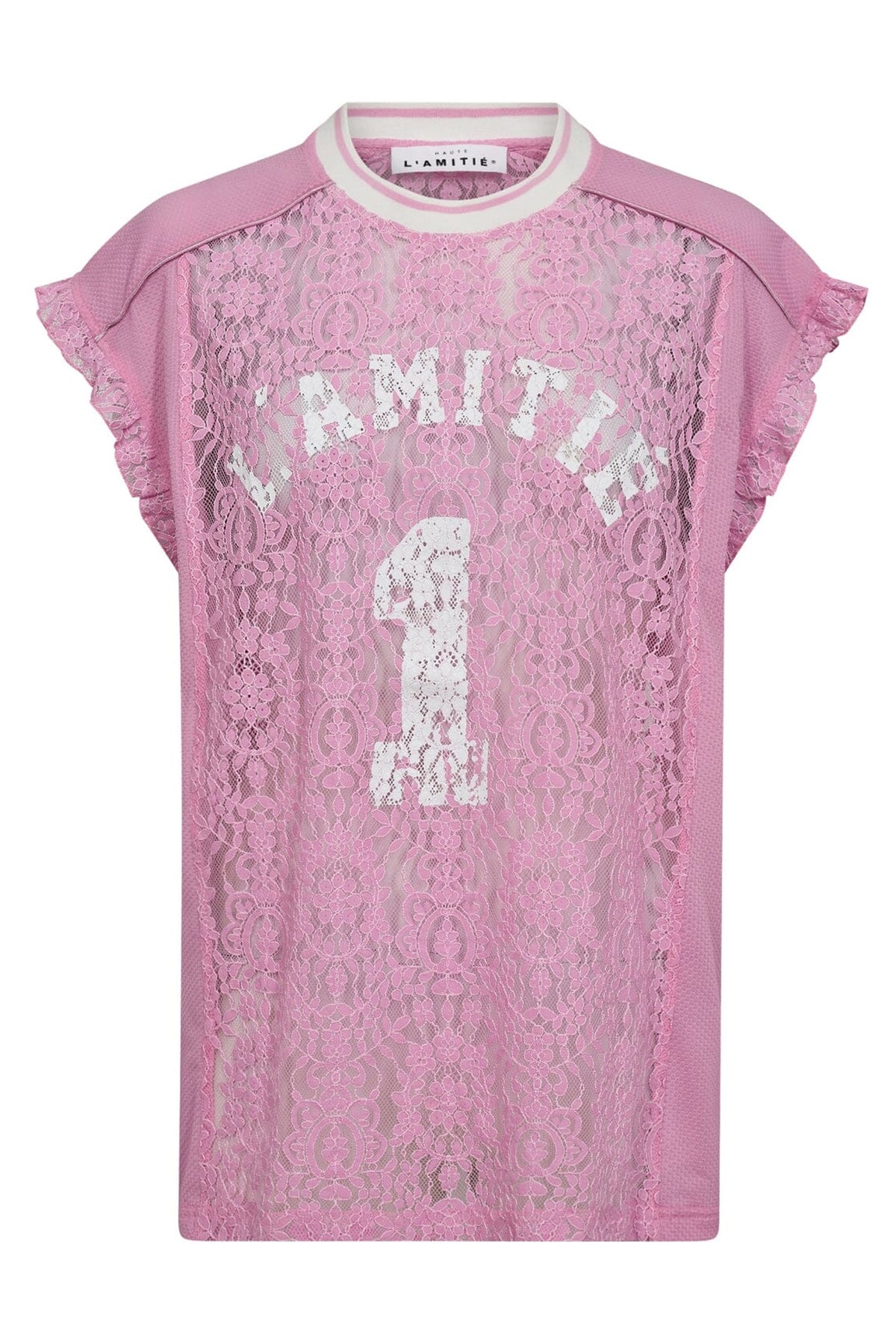 Football Lace Frill Top Candyfloss - HL10124