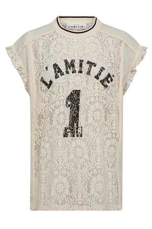 Football Lace Frill Top Pearl - HL10124