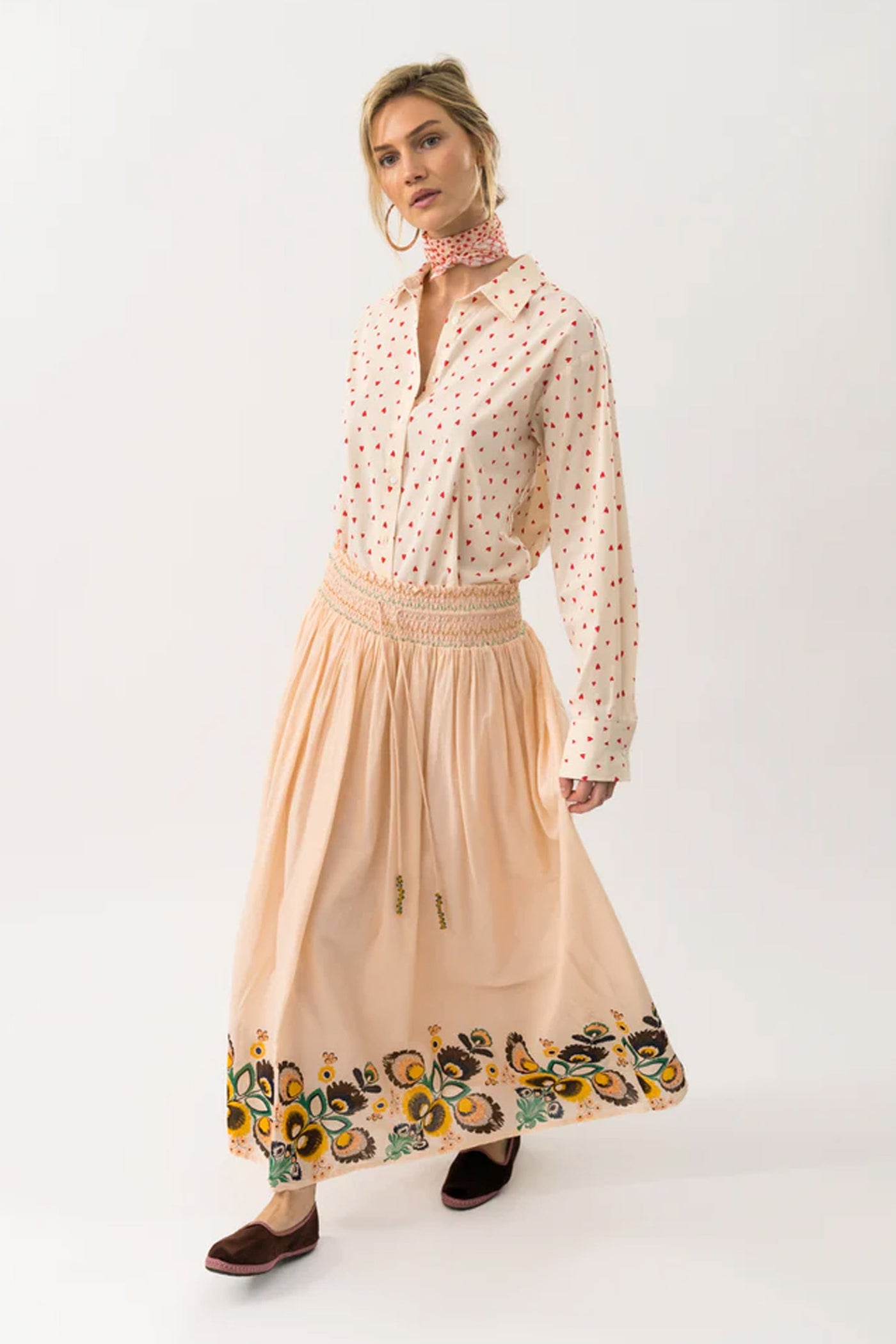 CassieLL Maxi Skirt 36 Dusty Rose - 25275-2028